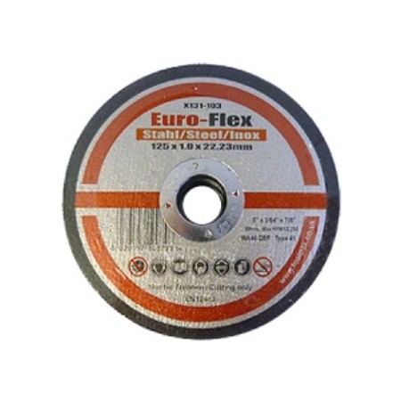 Euroflex Metal Thin Slitting Disc 115mm x 1.6mm x 22.23mm ( Pack of 25 ) 