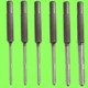 Priory 6 Piece Spring Type Parallel Pin Punch Set - 155S6