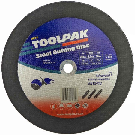 Cutting Disc Metal Flat 300mm x 3.2mm x 20mm ( Pack of 25 ) 