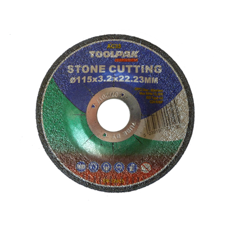 Stone Cutting Disc DPC 115mm x 3.2mm x 22.23mm ( Pack of 25 ) Toolpak Stone Cutting Disc DPC 115mm x 3.2mm x 22.23mm ( Pack of 25 ) Toolpak