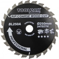 TCT Table/Mitre Saw Blade 250mm x 30mm x 24T 