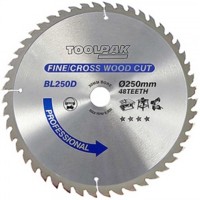 TCT Circular Saw Blade 250mm x 30mm x 48T Professional Toolpak  Thumbnail