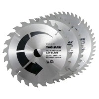 TCT Saw Blade Set 235mm x 30mm Pack of 3 Toolpak  Thumbnail