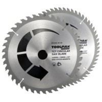 TCT Saw Blade Set 250mm x 30mm Pack of 2 Toolpak 