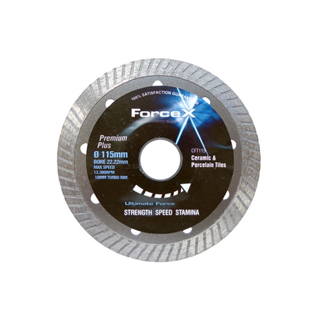 Diamond Tile Blade 115mm x 22.23mm 10mm Turbo Rim Force X 