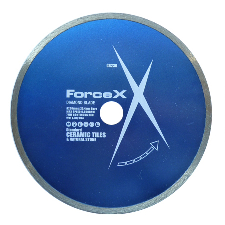 Diamond Tile Blade 230mm x 25.4mm 7mm Rim Force X Diamond Tile Blade 230mm x 25.4mm 7mm Rim Force X