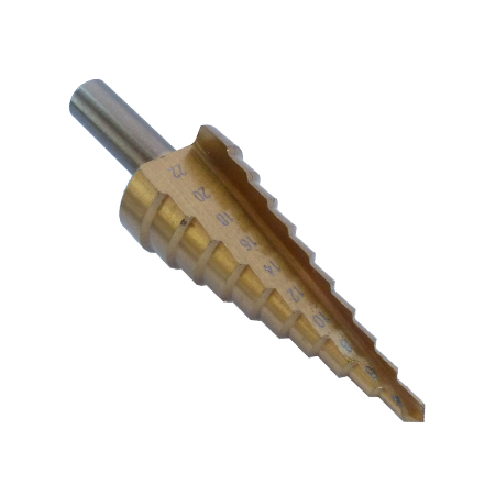 Step Drill HSS 4-22mm TiN Coated Toolpak 