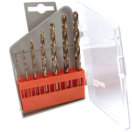 HSS Drill Set Cobalt 7 Piece Toolpak 