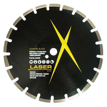 Diamond Blade 350mm x 25.4mm Asphalt 10/15mm Segment Force X Diamond Blade 350mm x 25.4mm Asphalt 10/15mm Segment Force X