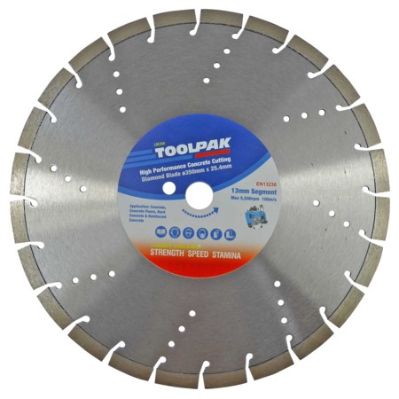 350mm x 25.4mm Concrete Cut Diamond Blade 13mm 350mm x 25.4mm Concrete Cut Diamond Blade 13mm
