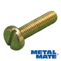 Brass Machine Screws Pan Head Metric Slot