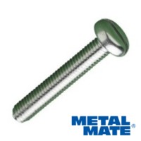 Steel Machine Screws Zinc Plated Pan Head Slotted