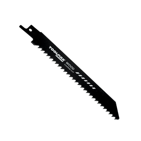 Reciprocating Saw Blade Wood 150mm 6tpi Coarse Cut Pack of 5 Toolpak 