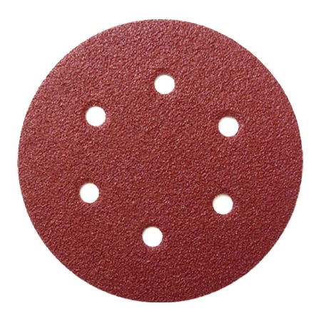 Sanding Disc 150mm 40 Grit 6 Hole Pack of 10 Toolpak 