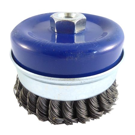 Twist Knot Wire Cup Brush 100mm Heavy Duty M14 Toolpak 