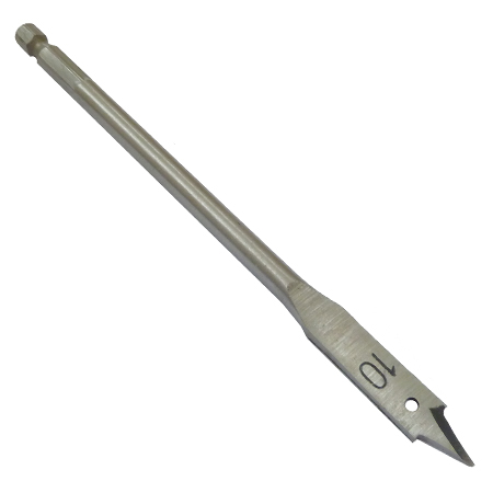 Flat Wood Bit 10mm x 152mm Toolpak Flat Wood Bit 10mm x 152mm Toolpak