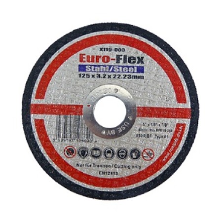Euroflex Cutting Disc Metal 125mm x 3.2mm x 22.23mm Flat ( Pack of 25 ) Euroflex Cutting Disc Metal 125mm x 3.2mm x 22.23mm Flat ( Pack of 25 )