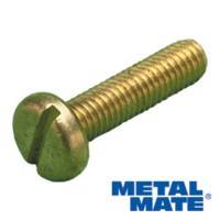 Brass Machine Screws Pan Head METRIC Slotted