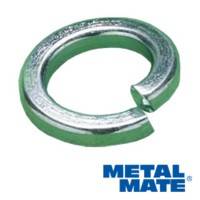 Zinc Plated Steel Spring Washers - Square Section Single Coil - Metric